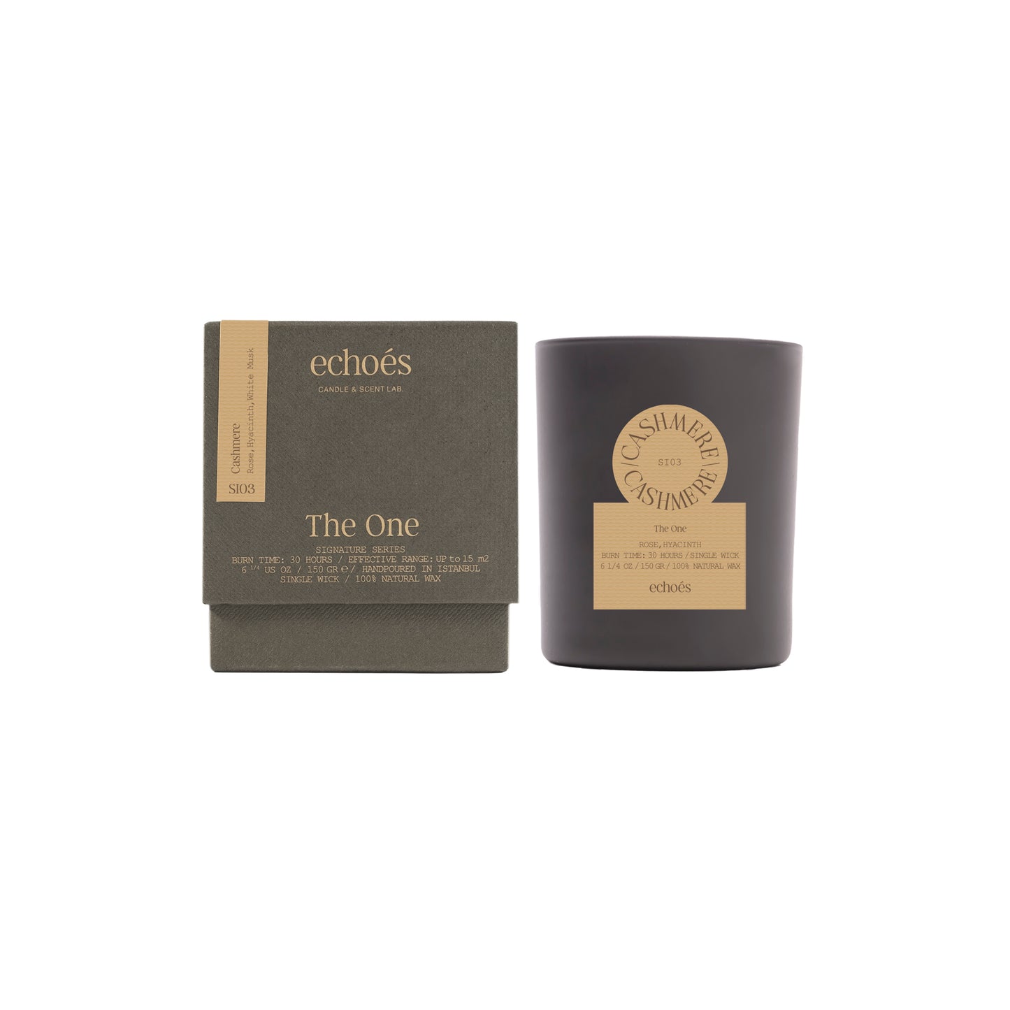 נר קטן CASHMERE (150 GR)